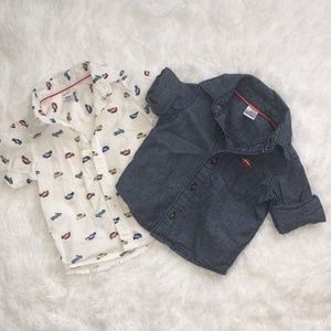 Carter's baby boy buttoned down shirts